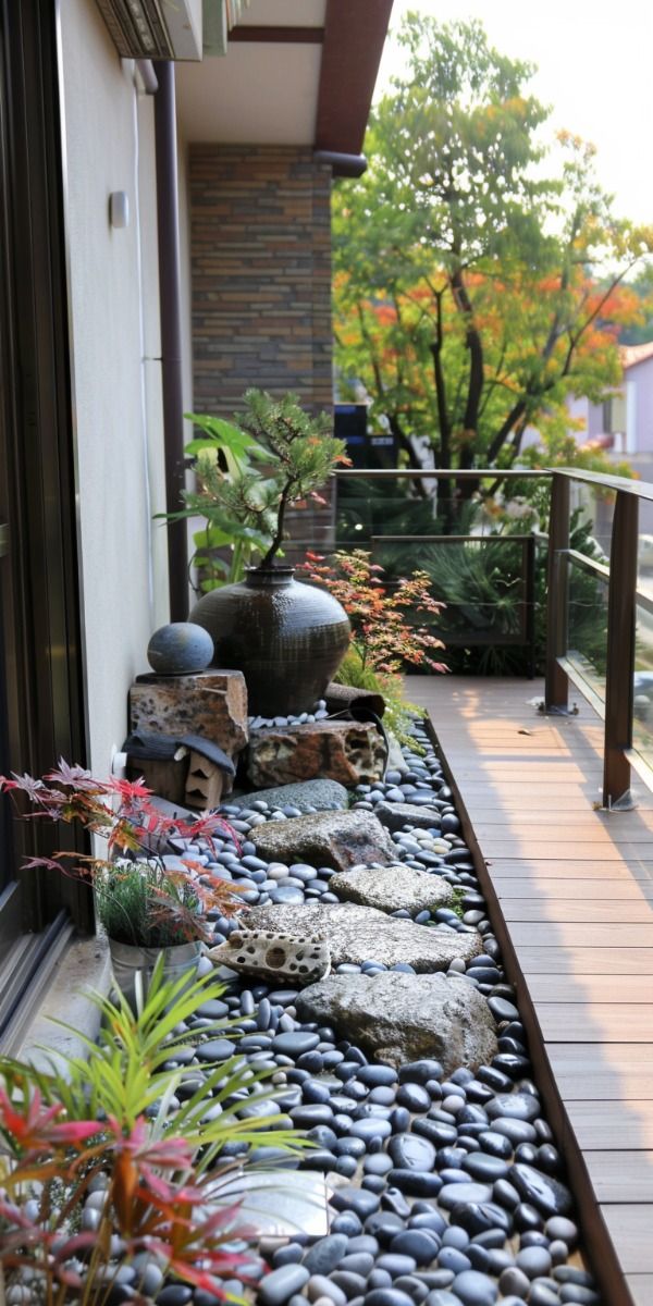 Tiểu cảnh ban công chung cư đẹp - zions